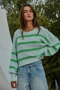Jasmine Stripe Lightweight Sweater