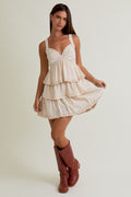 The Linny Ruffle Mini Dress