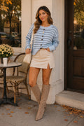Lennox Stripe Button Up Cardigan