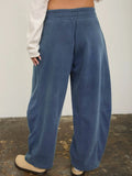 Drawstring Barrel Leg Sweatpants