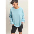 Kate Oversized Cross Detail Open Back Sweatshirt