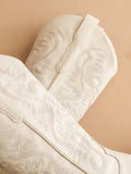 The Amaya Ivory Classic Cowgirl Boot