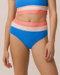 Vivid Blue Flat Rib Colorblock Bottom by Nani