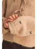 Girls Bow Embroidery Sweater