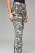 Camo Stretch Cargo Pants by Hidden
