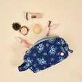 Essentials Quilted Cosmetic Pouch in Endless Daydream Navy