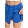 Wrap Front Elastic Waist Skort