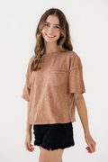 Black Frey Hem High Rise Shorts by KanCan