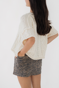 Short Sleeve Knit Sweater Top