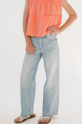 Girls Wide Leg Denim Pants