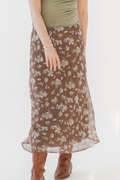 Floral Print Maxi Skirt