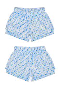 Blue Ditsy Plush Shorts by iScream