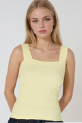 Emersyn Textured Square Neck Top