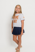 Pleated Mini Athletic Skort