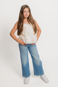 Nori Cropped Wide Leg Jean by HIDDEN