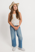 Nori Cropped Wide Leg Jean by HIDDEN
