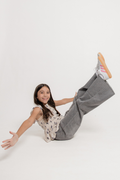 Palazzo High Rise Wide Leg Crop Jean By Kan Can