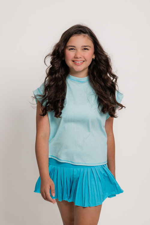 Amy Open Back Reverse Stitched Top
