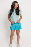 Amy Open Back Reverse Stitched Top