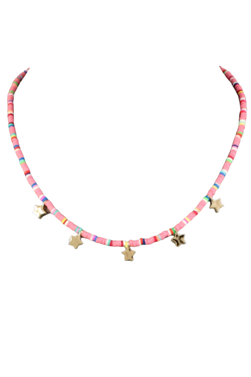 Star Charm Rubber Choker Necklace