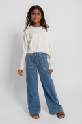 Katie J Girls Marlena Sweater in Cream