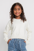 Katie J Girls Marlena Sweater in Cream
