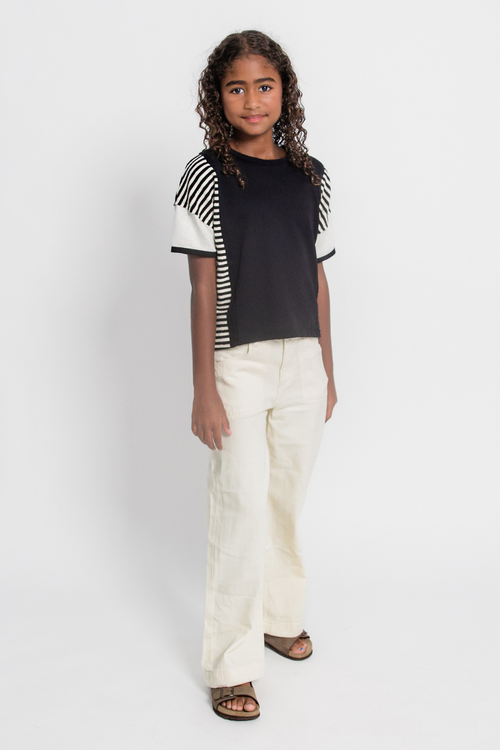 Lily Wide Leg Jean in Sugar Cookie