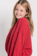Star Patch Sleeve Sweatshirt
