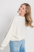 Star Patch Sleeve Sweatshirt