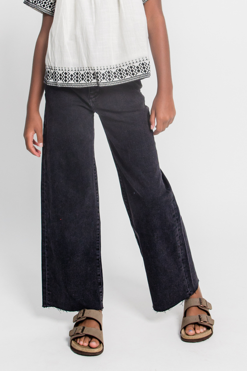 Lily Wide Leg Jean in Nightshade
