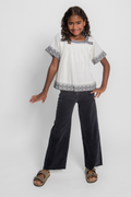 Lily Wide Leg Jean in Nightshade