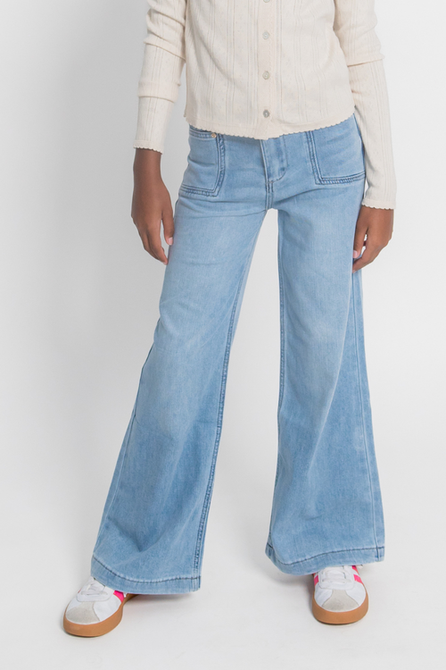 Utility Pocket Wide Leg in Indigo by Tractr
