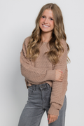 Colette Textured Boat Neck Sweater