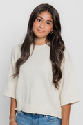 Ribbed Back Star Patch Top