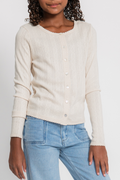 Katie J Girls Marina Button Down in Off White