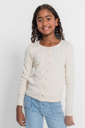 Katie J Girls Marina Button Down in Off White