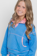 Youth Quilted Pocket Pullover by Peach Love Californis