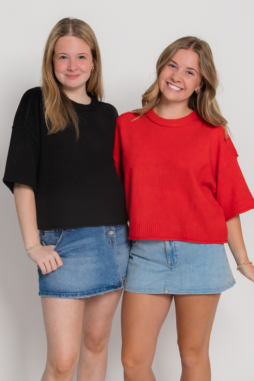 Kayte Short Sleeve Sweater Top
