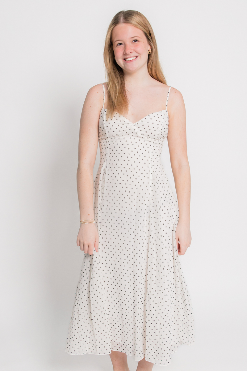 Polka Dot Midi Dress