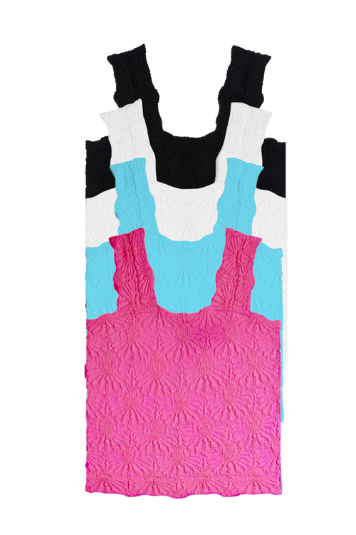 Floral Textured Tank by Suzette