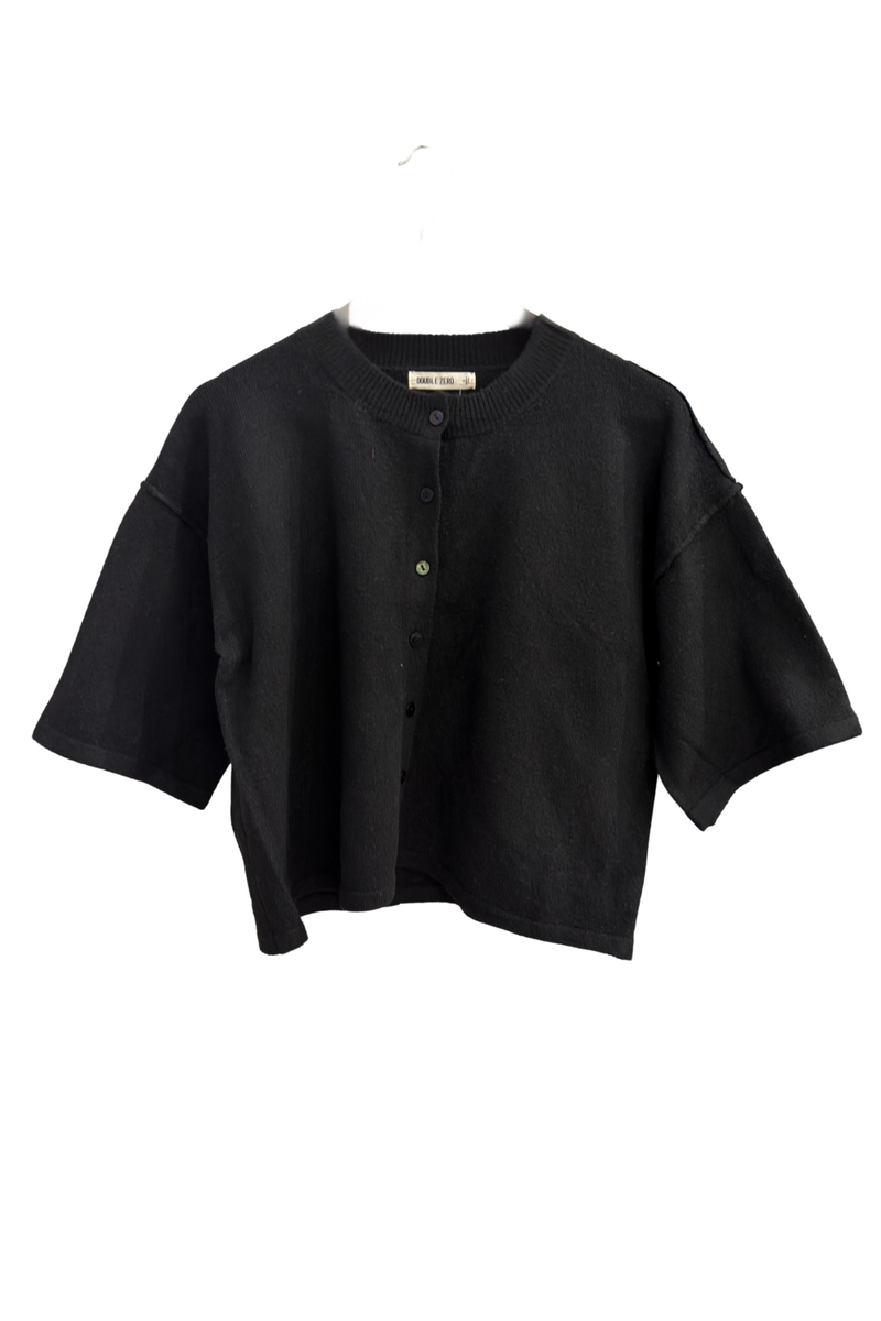 Button Down Sweater with Seam Detail
