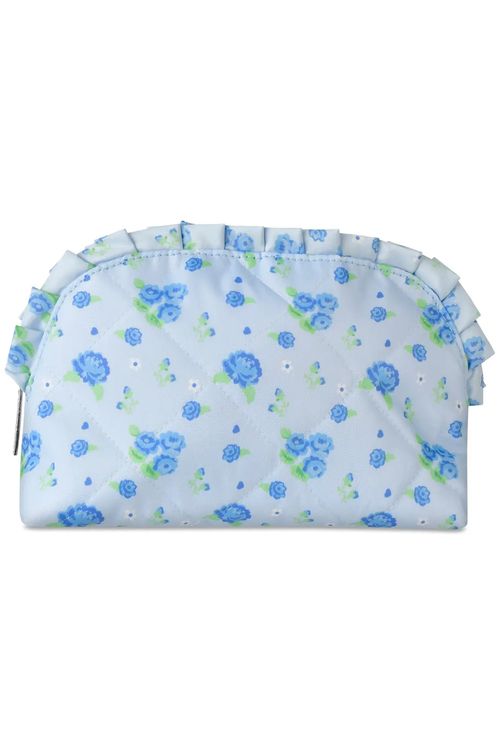 Blue Floral Cosmetic Bag by iScream