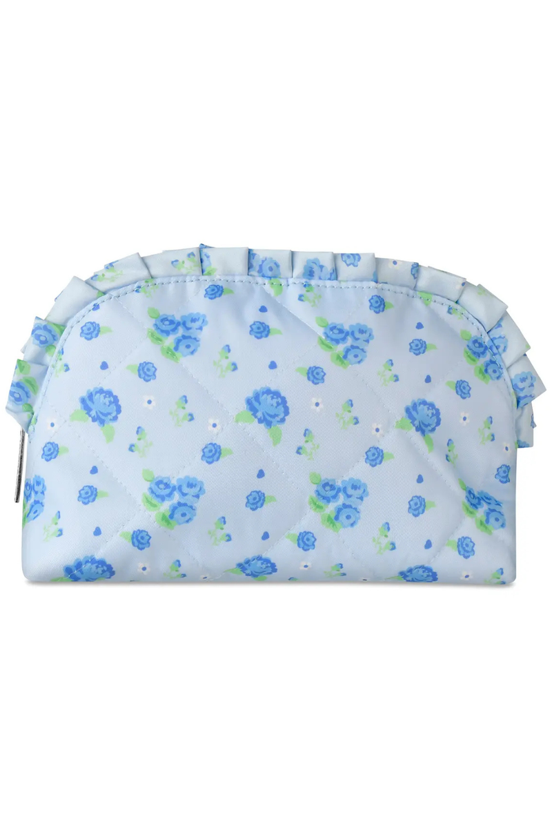 Blue Floral Cosmetic Bag by iScream