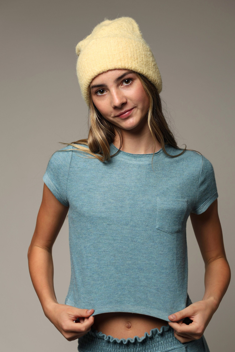 Hacci Jersey Pocket Top by TENLY