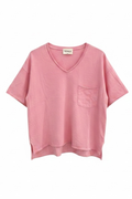 Jersey V Neck Pocket Tee by TENLY