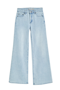 Wide Leg Jean in Light Indigo by Tractr