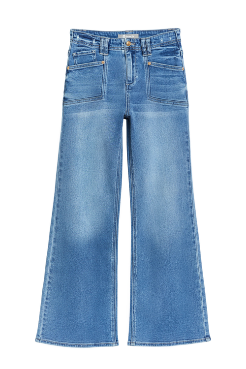 Utility Pocket Wide Leg in Indigo by Tractr