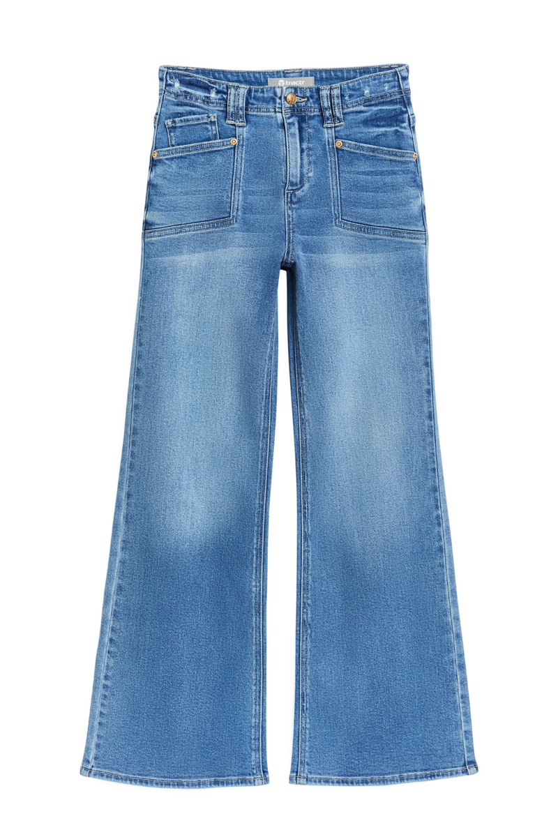 Utility Pocket Wide Leg in Indigo by Tractr
