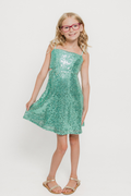Cassie Side Cut Out Sequin Dress By Miss Behave