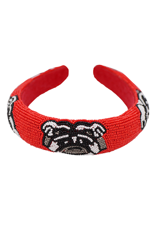 BULLDOG Beaded Headband